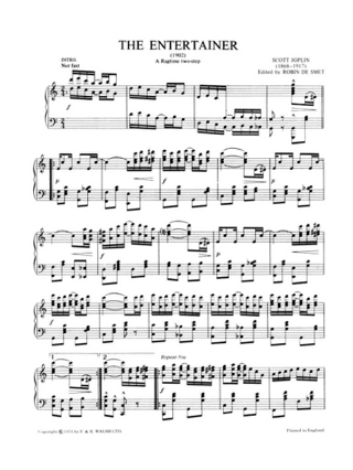 The Entertainer - Piano - JOPLIN - Partition - Jazz